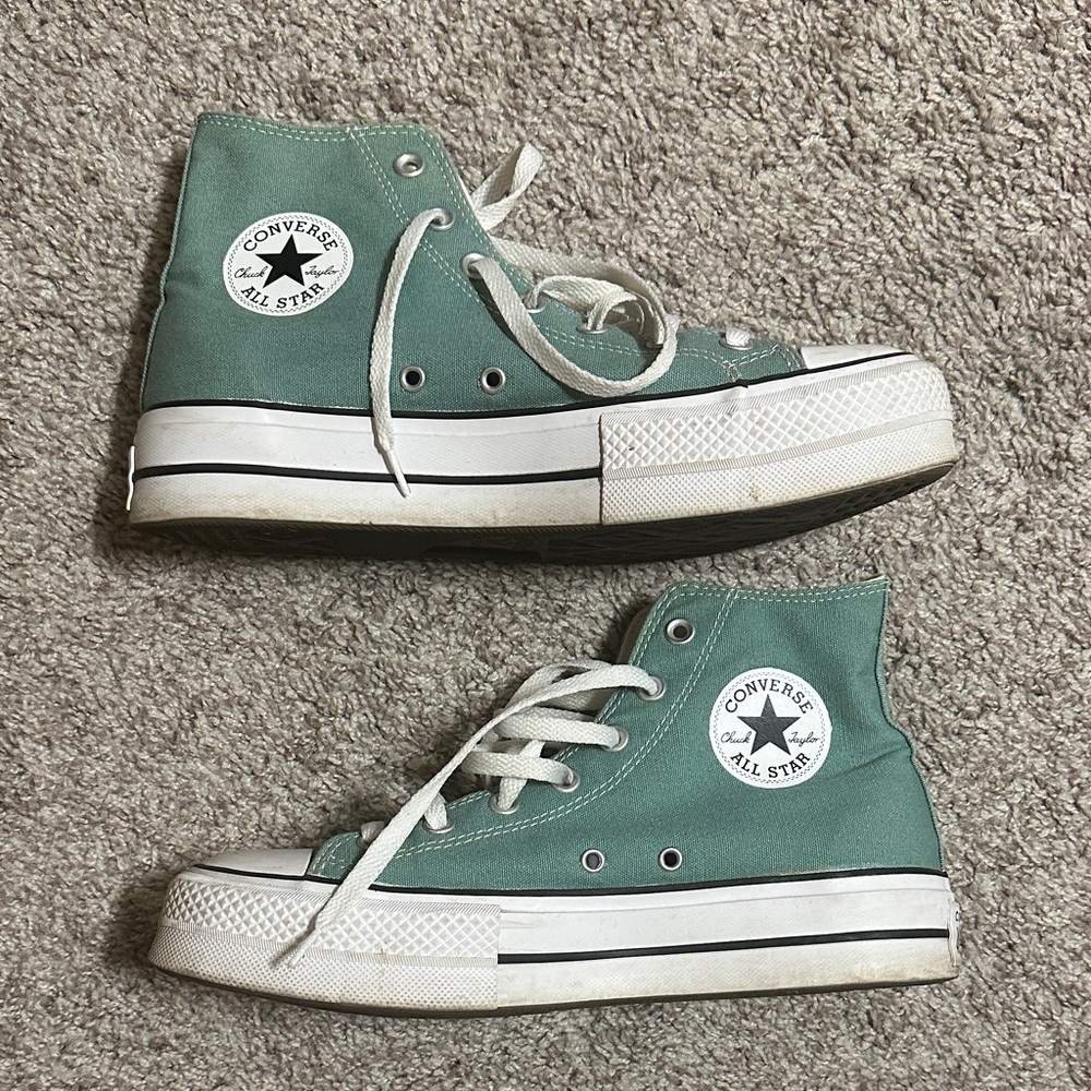 Converse All Star Green High-Top Sneakers
